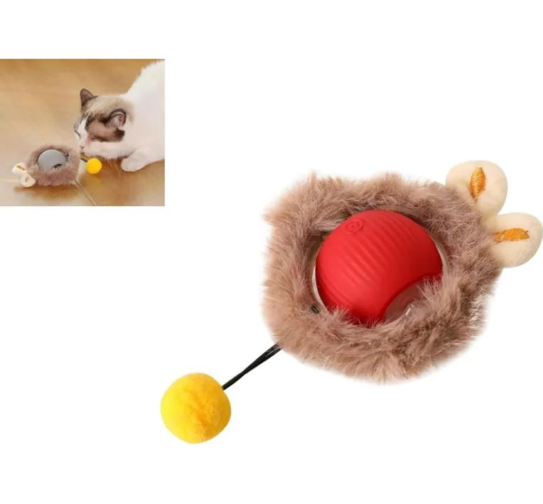 interactive rolling cat ball toy